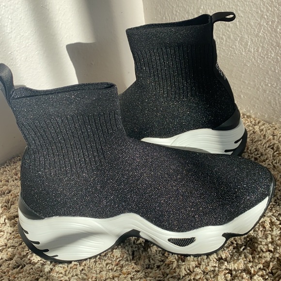 Emporio Armani Shoes - Georgio Armani black sock sneakers